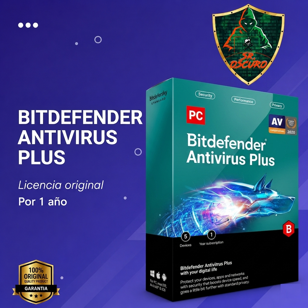 BITDEFENDER ANTIVIRUS PLUS 1 AÑO