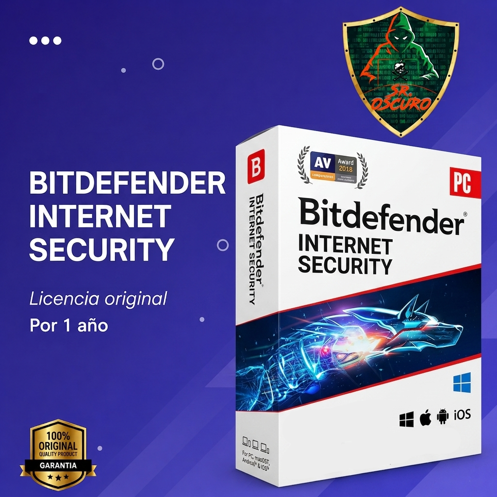 BITDEFENDER INTERNET SECURITY 1 AÑO