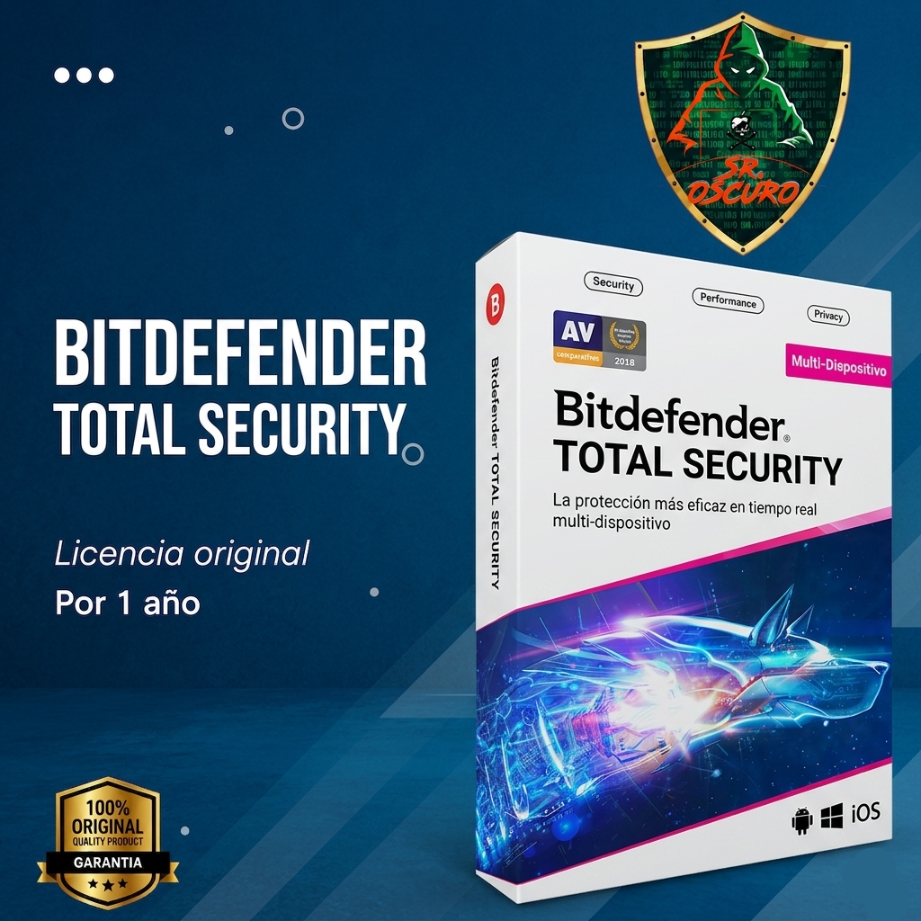 BITDEFENDER TOTAL SECURITY 1 AÑO